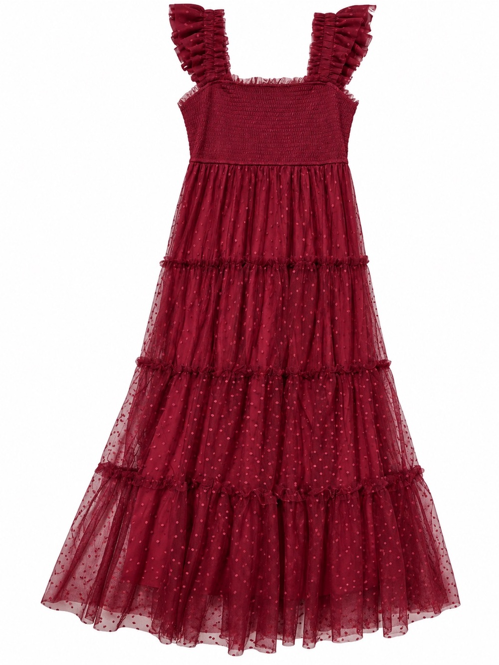 Women’s medium long Burgandy maxi dress